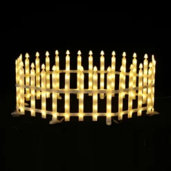 LuxenHome 8-Piece Light Show Fence Design Outdoor Holiday Decoration White 15 LuxenHome 8-Piece Light Show Fence Design Outdoor Holiday Decoration White -Northlight Sale Store GUEST 848f43ab 6346 47d7 b6b3 d9e6058adfdd