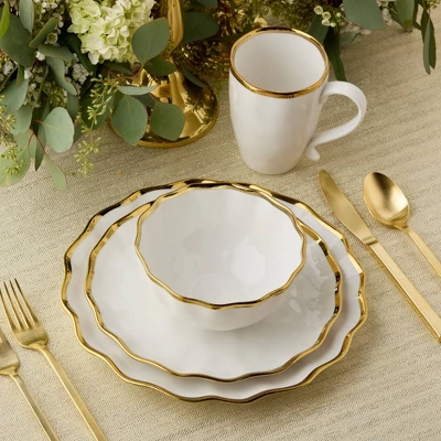 Certified International 16pc Regency Dinnerware Set Gold 1 Certified International 16pc Regency Dinnerware Set Gold