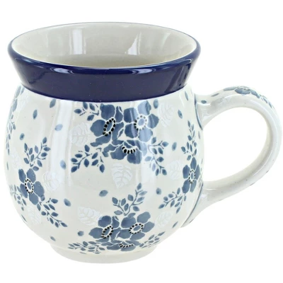 Blue Rose Polish Pottery Ceramika Artystyczna Bubble Mug 1 Blue Rose Polish Pottery Ceramika Artystyczna Bubble Mug