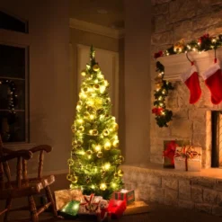 Costway 5'/6'/7'/8' /9' PVC Artificial Pencil Christmas Tree Slim Green 17 Costway 5'/6'/7'/8' /9' PVC Artificial Pencil Christmas Tree Slim Green -Northlight Sale Store GUEST 85c42d6f 86cd 4f11 8019 15340ca4bd85