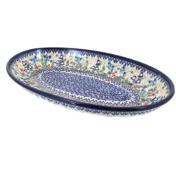 Blue Rose Polish Pottery 104 Vena Oval Platter 23 Blue Rose Polish Pottery 104 Vena Oval Platter -Northlight Sale Store GUEST 86156a0f 544d 49c0 ba46 7c3ac02bcba5