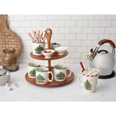 Spode Christmas Tree Mug Set Of 4 - 9oz Ceramic - Microwave, Oven, Freezer & Dishwasher Safe - Festive Holiday Coffee Tea Cup 7 Spode Christmas Tree Mug Set Of 4 - 9oz Ceramic - Microwave, Oven, Freezer & Dishwasher Safe - Festive Holiday Coffee Tea Cup - Image 7