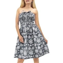 HAPPY BAY Women's Beach A Line Slit Mini Dress Ruched Tube Top Evening Party Short Strapless Casual Christmas Tree Dress For Women -Northlight Sale Store GUEST 86a07a39 f239 4053 b3bf 9ac98647cd1a