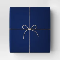 30â 25 Sq Ft Christmas Roll Wrap Solid Blue - Wondershopâ˘