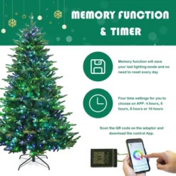 Costway 6ft7ft8ft App-Controlled Pre-lit Christmas Tree Multicolor Lights W/ 15 Modes 18 Costway 6ft7ft8ft App-Controlled Pre-lit Christmas Tree Multicolor Lights W/ 15 Modes -Northlight Sale Store GUEST 88884c4f 2e6c 4250 b297 277758385e6d