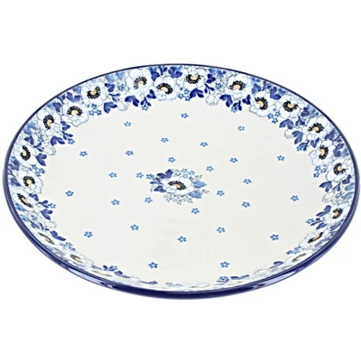 Blue Rose Polish Pottery Ceramika Artystyczna Dinner Plate 9 Blue Rose Polish Pottery Ceramika Artystyczna Dinner Plate - Image 9