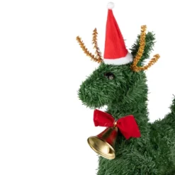 Northlight Reindeer With Santa Hat, Bell And Bow Artificial Pine Christmas Decoration - 16" 13 Northlight Reindeer With Santa Hat, Bell And Bow Artificial Pine Christmas Decoration - 16" -Northlight Sale Store GUEST 8adc2664 d145 4a58 8573 e0ac84488d3b