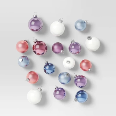 42pc Round Glass Christmas Tree Ornament Set - Wondershop™ 9 42pc Round Glass Christmas Tree Ornament Set - Wondershop™ - Image 9