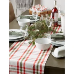 Design Imports Christmas Nutcracker Plaid Table Runner, Red/Green, 14X108" 12 Design Imports Christmas Nutcracker Plaid Table Runner, Red/Green, 14X108" -Northlight Sale Store GUEST 8ef7a719 6cbc 4e46 910c eacadc06aec7