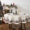 Avanti Linens Country Snowman 70" Round Tablecloth
