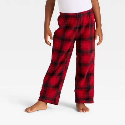 Toddler Plaid Microfleece Holiday Matching Family Pajama Pants - Wondershop™ Red/Black 1 Toddler Plaid Microfleece Holiday Matching Family Pajama Pants - Wondershop™ Red/Black