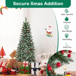 Costway 5 FT Pre-Lit Artificial Christmas Tree With 408 Snowy Branch Tips 250 LED Lights -Northlight Sale Store GUEST 8fd1dbe6 ae8d 4099 a273 389d90c88ef7