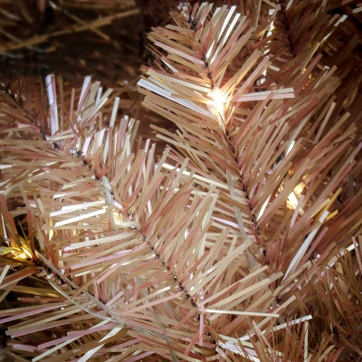 Prelit Rose Gold Metallic Artificial Christmas Tree Warm White Lights - National Tree Company 2 Prelit Rose Gold Metallic Artificial Christmas Tree Warm White Lights - National Tree Company - Image 2