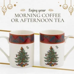 Spode Christmas Tree Tartan 10oz Mug & 8" Tray Set (3-Piece Set) - Festive Porcelain Mugs With Melamine Tray, Dishwasher & Microwave Safe 10 Spode Christmas Tree Tartan 10oz Mug & 8" Tray Set (3-Piece Set) - Festive Porcelain Mugs With Melamine Tray, Dishwasher & Microwave Safe -Northlight Sale Store GUEST 92ad33bb 8808 412e aa84 f4a3f32dfacd