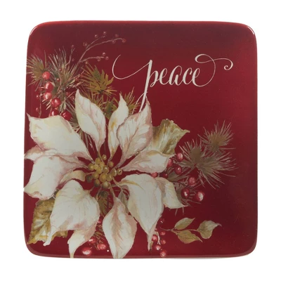 Certified International Set Of 4 Winters Joy Assorted Canape Plates 4 Certified International Set Of 4 Winters Joy Assorted Canape Plates - Image 4