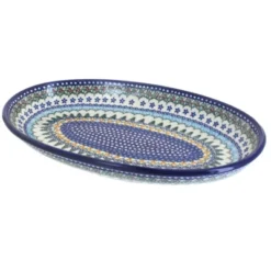 Blue Rose Polish Pottery 104 Vena Oval Platter 25 Blue Rose Polish Pottery 104 Vena Oval Platter -Northlight Sale Store GUEST 95a7241c 150b 4297 b2e3 67a1ebe3c350