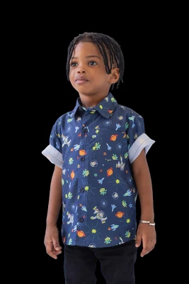 Disney Pixar Hawaiian Button Down Dress Shirt 7 Disney Pixar Hawaiian Button Down Dress Shirt - Image 7