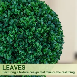 3FT 4FT Triple Ball Topiary Artificial Tree Faux Shrubs Plant Realistic Silk Tree With Gray Planter For Home Or Office Outdoor Decoration Set Of 2 10 3FT 4FT Triple Ball Topiary Artificial Tree Faux Shrubs Plant Realistic Silk Tree With Gray Planter For Home Or Office Outdoor Decoration Set Of 2 -Northlight Sale Store GUEST 976659b9 a694 4d89 bbc2 cc658f9f5d01