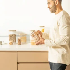 OU Airtight Food Storage Container Set 8pc (set Of 4) Clear Plastic Storage Container W Leak Proof Bamboo Lid, Stackable Kitchen Pantry Organizer Jars 17 OU Airtight Food Storage Container Set 8pc (set Of 4) Clear Plastic Storage Container W Leak Proof Bamboo Lid, Stackable Kitchen Pantry Organizer Jars -Northlight Sale Store GUEST 984d74b3 44dc 4103 8f9a 926611edf291