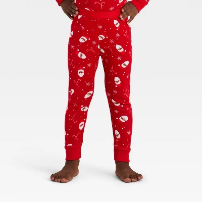 Toddler Santa Print Ribbed Long Sleeve Shirt And Pants Holiday Matching Family Pajama Set - Wondershop™ Red 3 Toddler Santa Print Ribbed Long Sleeve Shirt And Pants Holiday Matching Family Pajama Set - Wondershop™ Red - Image 3