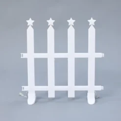 LuxenHome 8-Piece Light Show Star-Topped Fence Design Outdoor Decoration White 17 LuxenHome 8-Piece Light Show Star-Topped Fence Design Outdoor Decoration White -Northlight Sale Store GUEST 9ad8cd72 2777 4b06 a207 673470065ca7