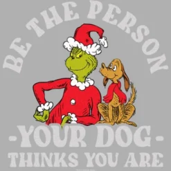 Boy's Dr. Seuss Grinch Christmas Be The Person T-Shirt
