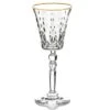 Lorren Home Trends Marilyn Gold White Wine Goblets, Set Of 4
