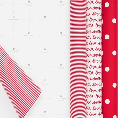 Red And White Gift Wrap Trio - Sugar Paper™ + Target 1 Red And White Gift Wrap Trio - Sugar Paper™ + Target