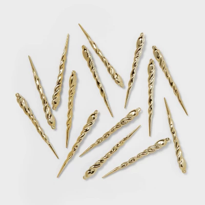 14ct Glitter Icicle Christmas Ornament Set - Wondershop™ 3 14ct Glitter Icicle Christmas Ornament Set - Wondershop™ - Image 3