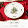 Spode Christmas Tree Lazy Susan - Non Skid 360 Degree Rotation, Holiday Space Saver For Kitchen, Cabinet, Pantry, Rotating Spice Rack Organization