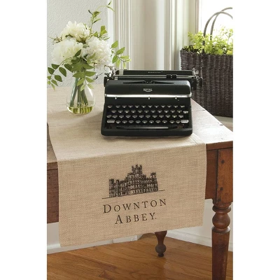 Heritage Lace 16" X 60" Downton Abbey British Highclere Castle Table Runner - Beige 2 Heritage Lace 16" X 60" Downton Abbey British Highclere Castle Table Runner - Beige - Image 2
