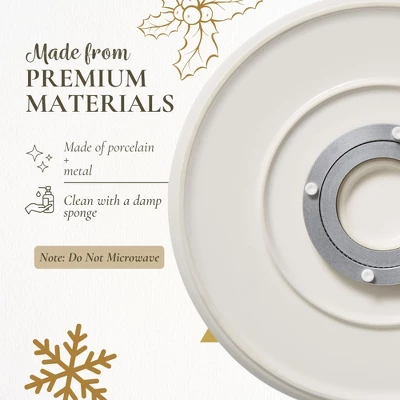 Spode Christmas Tree Lazy Susan - Non Skid 360 Degree Rotation, Holiday Space Saver For Kitchen, Cabinet, Pantry, Rotating Spice Rack Organization 3 Spode Christmas Tree Lazy Susan - Non Skid 360 Degree Rotation, Holiday Space Saver For Kitchen, Cabinet, Pantry, Rotating Spice Rack Organization - Image 3