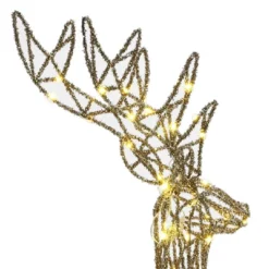 LuxenHome 3-Piece Gold Glitter Deer Family Outdoor Holiday Decoration With Lights Brown 17 LuxenHome 3-Piece Gold Glitter Deer Family Outdoor Holiday Decoration With Lights Brown -Northlight Sale Store GUEST a0a91990 f891 4c50 b65b 3b4299140641