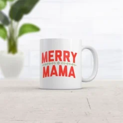Crazy Dog Merry Mama Mug Funny Sarcastic Christmas Graphic Novelty Coffee Cup-11oz