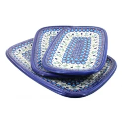 Blue Rose Polish Pottery 6200 Vena 3 Piece Rectangular Serving Set 22 Blue Rose Polish Pottery 6200 Vena 3 Piece Rectangular Serving Set -Northlight Sale Store GUEST a287d294 1346 4548 9c57 514894be6ff3
