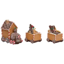 Northlight Gingerbread Candy Cane Train With Gingerbread Man Christmas Decoration - 5.5" -Northlight Sale Store GUEST a2a333be ef06 41b8 ada5 edf3248f44c3