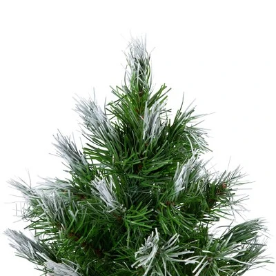 Northlight Whitecap Pine Artificial Mini Christmas Tree - 14" - Unlit 3 Northlight Whitecap Pine Artificial Mini Christmas Tree - 14" - Unlit - Image 3