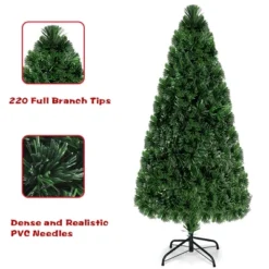 Costway 6Ft Pre-Lit Fiber Optic PVC Christmas Tree Metal Holiday -Northlight Sale Store GUEST a3a1260d 1d2f 42f0 8160 5ad5cee0ed32