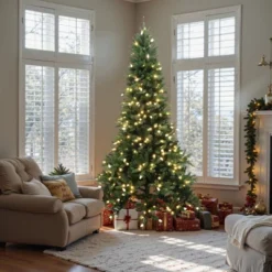 LuxenHome 7.5Ft Pre-Lit Green Slender Artificial Fir Christmas Tree With Metal Stand 14 LuxenHome 7.5Ft Pre-Lit Green Slender Artificial Fir Christmas Tree With Metal Stand -Northlight Sale Store GUEST a4d85032 1987 4728 918d 3178b7e11ce3