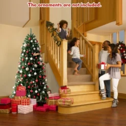 Costway 6ft Pre-lit Hinged Christmas Tree W/ Remote Control & 9 Lighting Modes 16 Costway 6ft Pre-lit Hinged Christmas Tree W/ Remote Control & 9 Lighting Modes -Northlight Sale Store GUEST a62ac7c3 7066 4519 aed1 44327a053f99