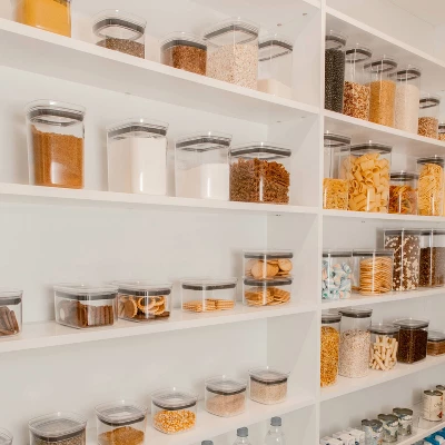 OU Airtight Food Storage Container, BPA Free Clear Plastic Food Storage Container With Leak Proof Lid, Stackable Kitchen Pantry Organizer 8 OU Airtight Food Storage Container, BPA Free Clear Plastic Food Storage Container With Leak Proof Lid, Stackable Kitchen Pantry Organizer - Image 8