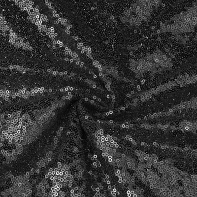 Unique Bargains Polyester Sequin Dining Room Parties Dances Round Tablecloth 1 Pc 2 Unique Bargains Polyester Sequin Dining Room Parties Dances Round Tablecloth 1 Pc - Image 2