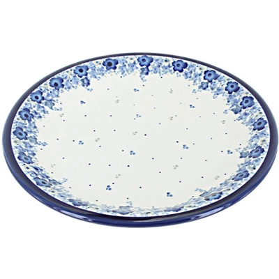 Blue Rose Polish Pottery Zaklady Dinner Plate 14 Blue Rose Polish Pottery Zaklady Dinner Plate - Image 14