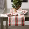 Design Imports Christmas Nutcracker Plaid Table Runner, Red/Green, 14X108"