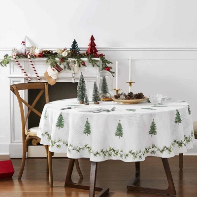 Avanti Linens Trees 70" Round Tablecloth 2 Avanti Linens Trees 70" Round Tablecloth - Image 2