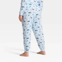 Women's "Tis The Ski-son!" Cozy Knit Holiday Matching Family Pajama Pants - Wondershop⢠Blue