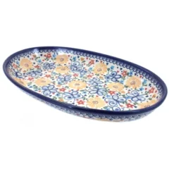 Blue Rose Polish Pottery 104 Vena Oval Platter 22 Blue Rose Polish Pottery 104 Vena Oval Platter -Northlight Sale Store GUEST a9beda71 dee6 45a2 9cd4 d15075e437a6