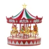 Mr. Christmas 14" Animated Vintage LED Carousel Musical Christmas Decoration