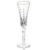 Lorren Home Trends Marilyn Gold Flutes, Set Of 4