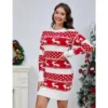 Clearlove Christmas Sweater Dresses For Women Holiday Outfits Cute Winter Themed Dresses